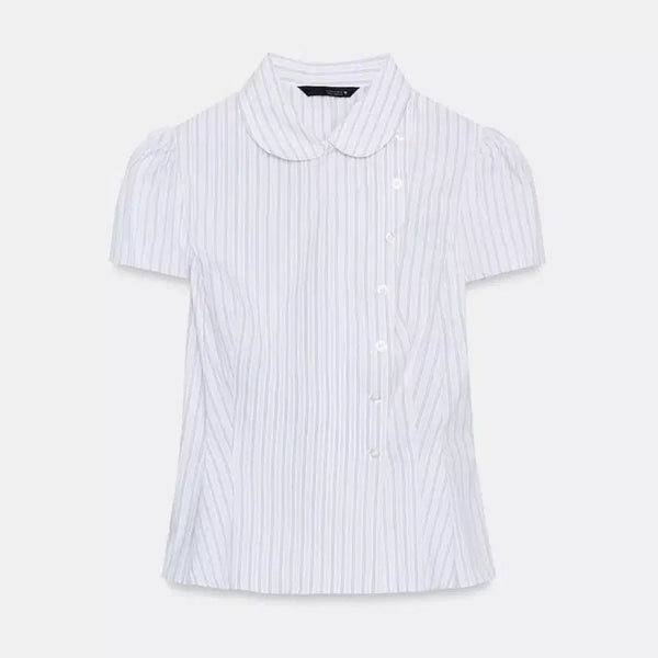 [BUNJANG] Zara Striped Poplin Shirt / 자라 스트라이프 포폴린 셔츠
