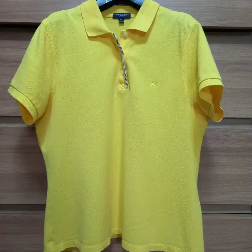 [BUNJANG] Burberry London Yellow Polo Shirt M / (정품)버버리 런던 옐로우  카라티M