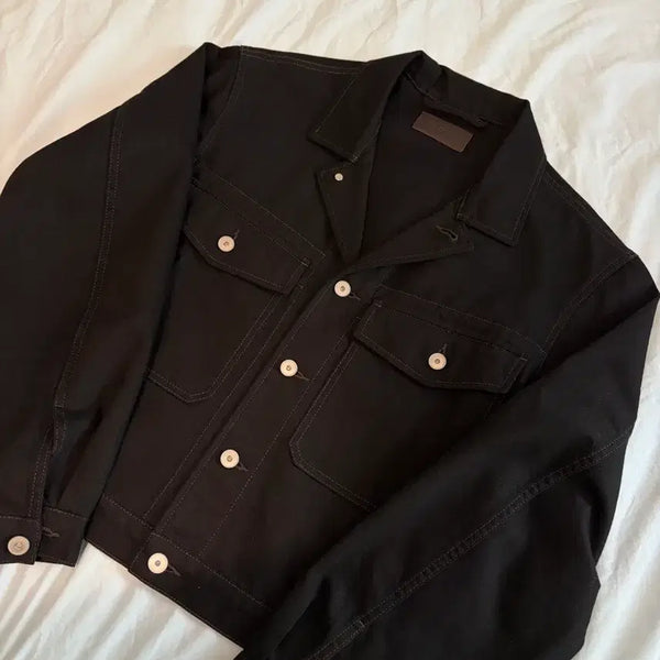 [BUNJANG] Lemaire 26SS Trucker Jacket Black / 르메르 26ss 트러커 자켓 블랙