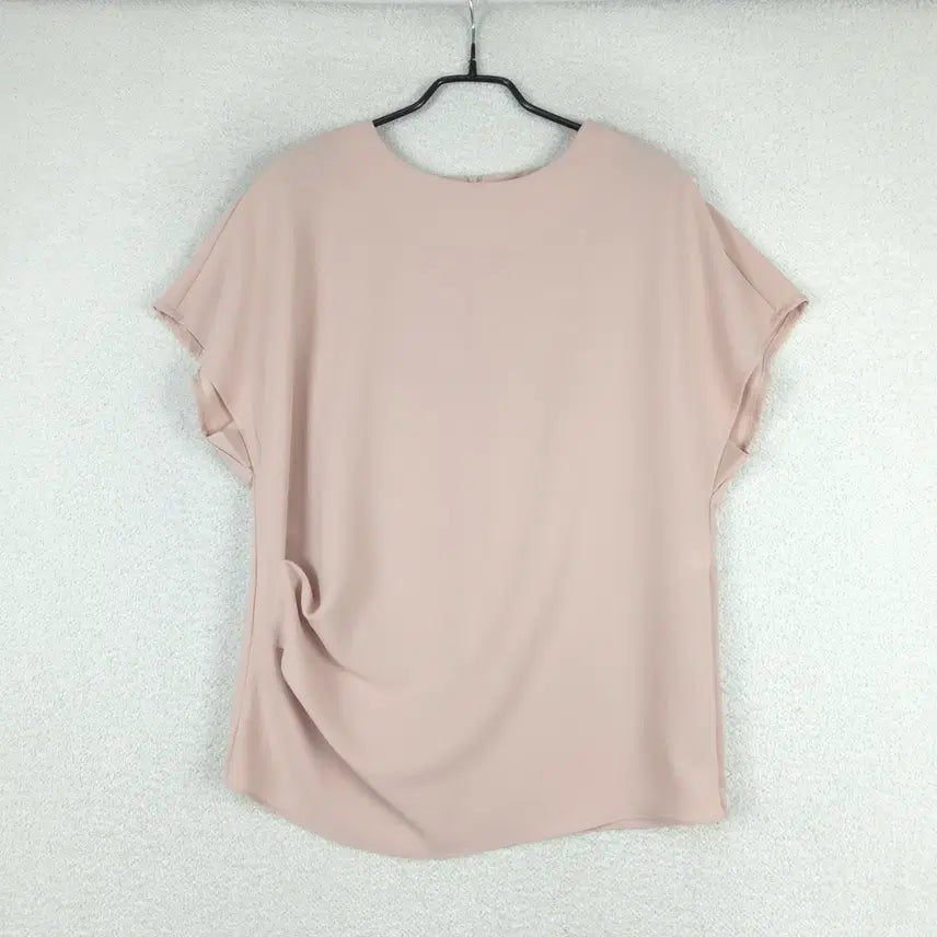 [BUNJANG] MARE MONTE Women's Short Sleeve Blouse Pink Beige (55~66) / 마레몬떼MARE MONTE 여성 반팔 블라우스 핑크 베이지(55~66)