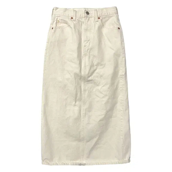 [BUNJANG] Levi's Cream Denim Skirt W24 / 리바이스 크림 데님 스커트 W24