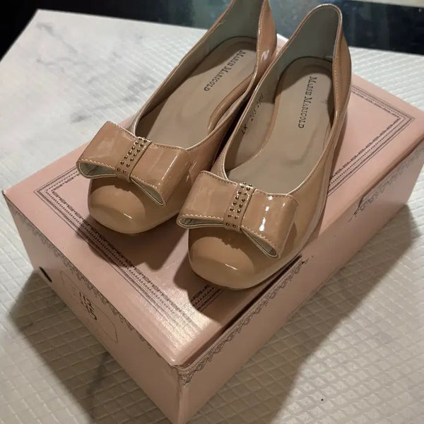 [BUNJANG] Ribbon Ballet Flats - Beige / 리본플랫슈즈 판매