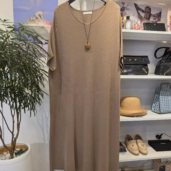 [BUNJANG] Knit Holic Oversized Long Knit Dress / 니트홀릭 오버핏 롱니트 원피스