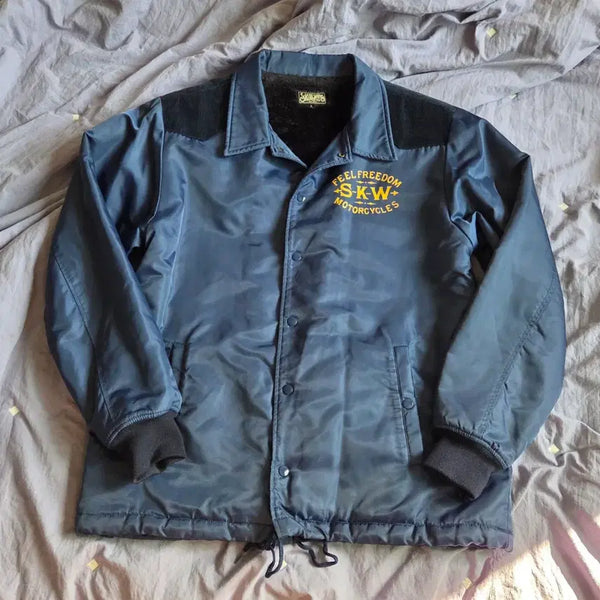 [BUNJANG] Skullworks Vintage Japanese Coach Jacket Blue L / 일본 빈티지 skullworks 코치 자켓 블루 L 100~105