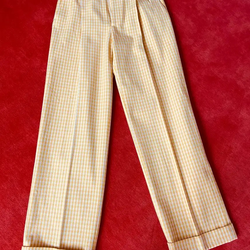 [BUNJANG] Gucci Collection Gingham Check Cotton Pants / 구찌 정품 컬렉션 팬츠(새 상품)