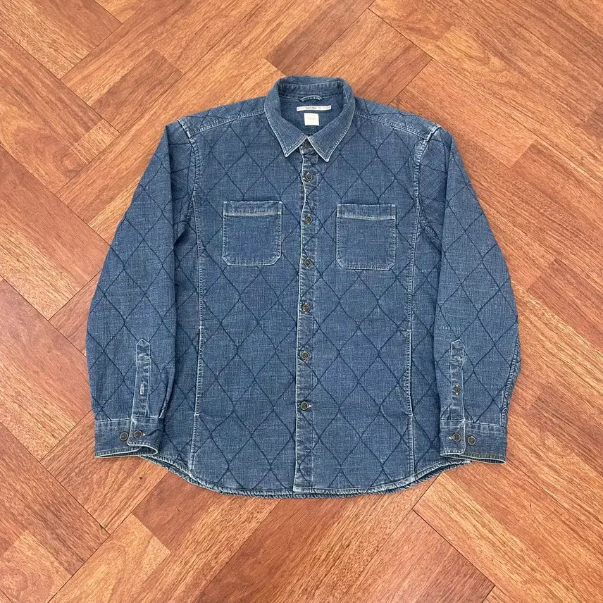 [BUNJANG] Series Quilting Denim Shirt / 시리즈 퀼팅 데님 셔츠