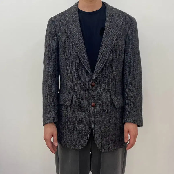 [BUNJANG] Polo USA 90s Herringbone Blazer Jacket / 폴로 USA 90s 해링본 블레이저 자켓