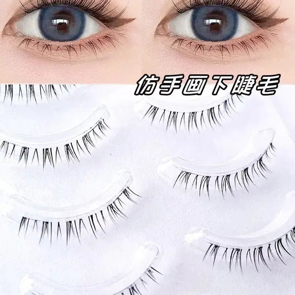 [BUNJANG] Glamorous Cosplay No-Glue Under Eyelashes for Douyin Makeup / [현물] 화려한 코스프레 노글루 언더 속눈썹 중국 도우인 메이크업