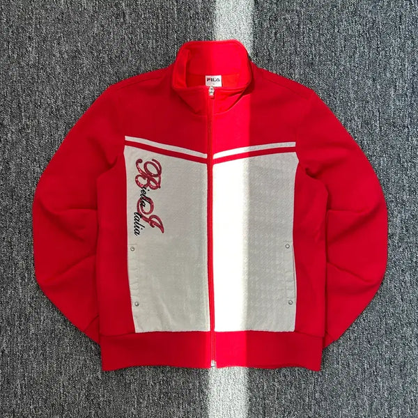 [BUNJANG] Fila Bella Italia Track Top Jersey / 휠라 레드 벨라 이탈리아 트랙탑 져지