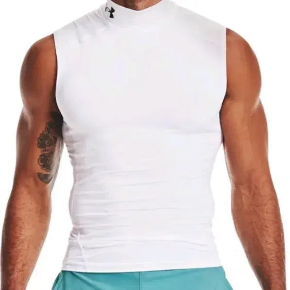 [BUNJANG] Under Armour HeatGear Compression Mock Neck Sleeveless Shirt XL / 언더아머 하트기어 아머 컴프레션 모크넥 나시티 XL