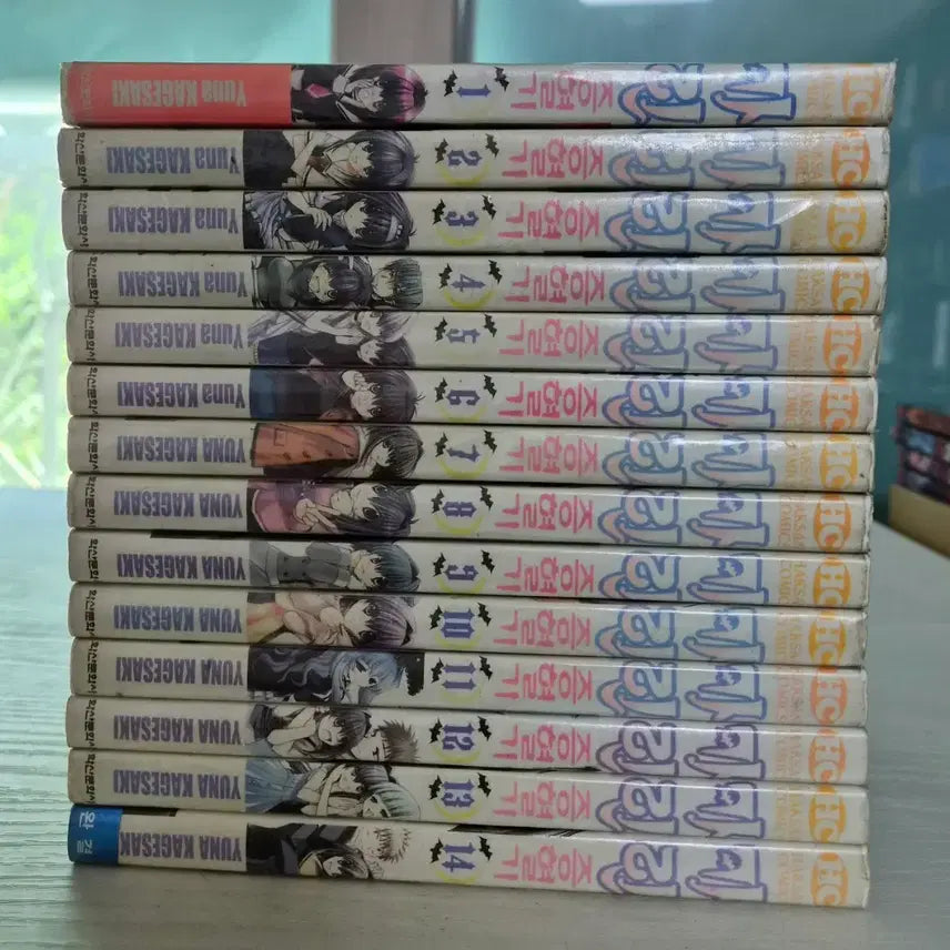 [BUNJANG] Karin's Blood Curse Complete Set (Volumes 1-14) / [러브코미디 만화책] 카린 증혈기 전권 14권 완결