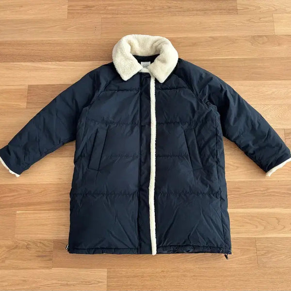 [BUNJANG] Studio Tomboy Fleece Collar Long Down Padding / 스튜디오톰보이 플리스카라 롱 다운 패딩