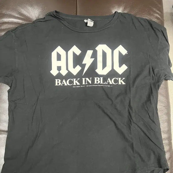[BUNJANG] AC/DC Tour Band T-Shirt Black / 밴드 ac/dc 투어반팔