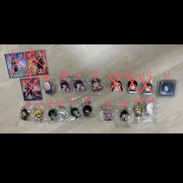 [BUNJANG] Demon Slayer Acrylic Stand, Keychain, Sticker, Onemutan / 귀멸의칼날 아크릴 스탠드, 키링, 스티커, 오네무탄