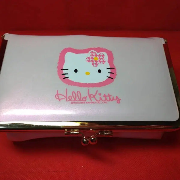[BUNJANG] Sanrio Hello Kitty Classic Retro Kawaii Pouch with Mirror / 키티 파우치 고전 레트로 카오하나 거울 화장품
