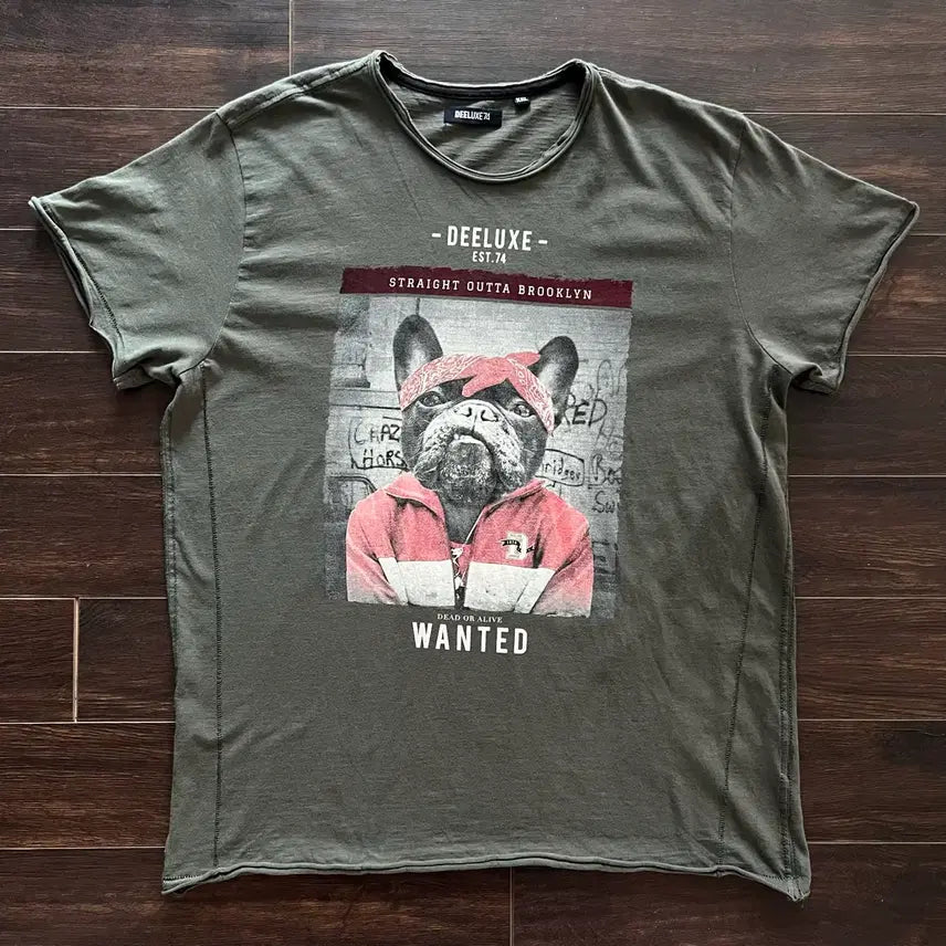 [BUNJANG] Vintage American Single Stitch Bulldog Hip Hop T-Shirt XXL / [XXL] 미국 빈티지 싱글스티치 불독 힙합 티셔츠