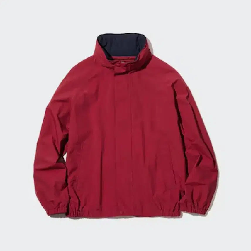 [BUNJANG] Uniqlo Stand Collar Short Blouson 17 Red / 유니클로 스탠드 칼라 쇼트 블루종 17 Red