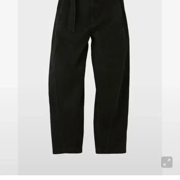 [BUNJANG] COOR Belted Curve Pants Black S / 쿠어 벨티드 커브팬츠 블랙 s