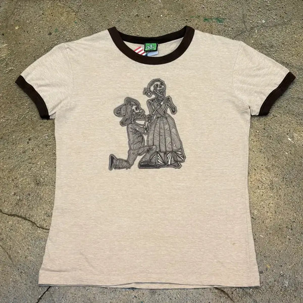 [BUNJANG] American Vintage Nopal Graphic Ringer T-Shirt / 미국 빈티지 NOPAL 프린팉 링거티 반팔티