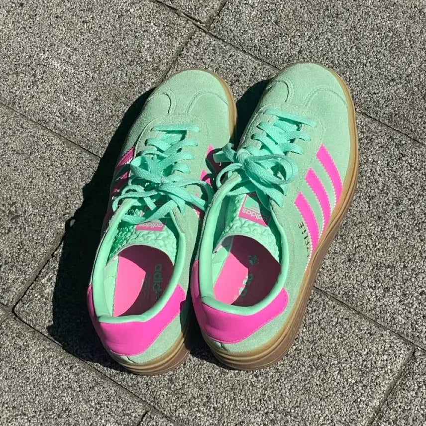 [BUNJANG] Adidas Gazelle Bold Women Pulse Mint Pink Shoes 235 / 아디다스 가젤 볼드 우먼 펄스 민트 핑크 235