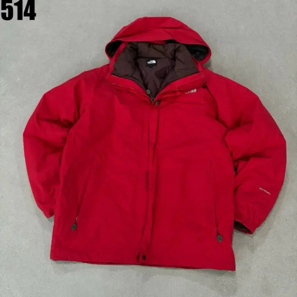 [BUNJANG] The North Face HYVENT Red Windbreaker Hooded Jacket M / 노스페이스 HYVENT 빨간색 바람막이 후드 자켓 m
