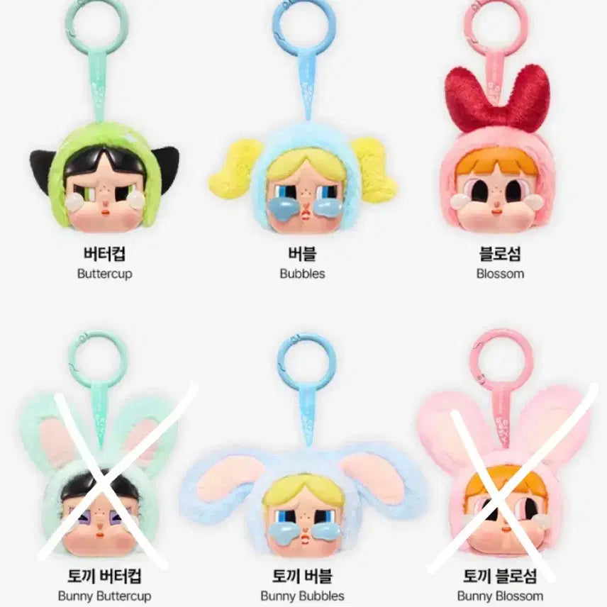 [BUNJANG] Pop Mart Crybaby x Powerpuff Girls Series Keychain (Unsealed Box) / 팝마트 크라이베이비 x 파워퍼프걸 시리즈 키링 (개봉 박스)
