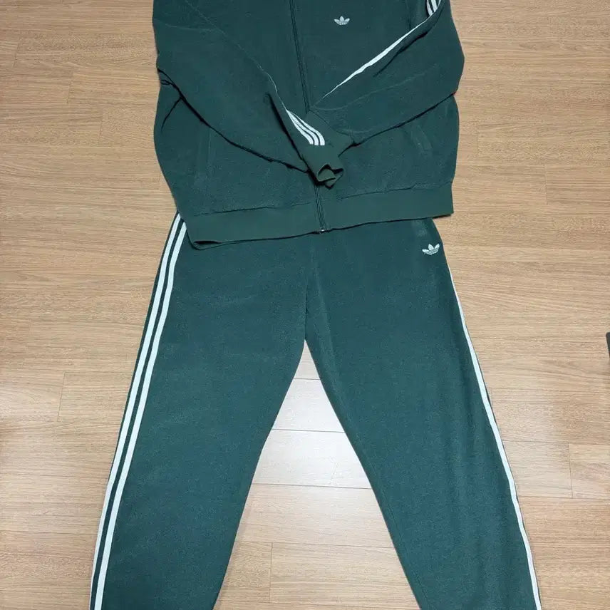 [BUNJANG] Adidas Fleece Tracksuit Set Jacket Pants / [xl/m] 아디다스 adidas 부클 팬트 자켓 셋업