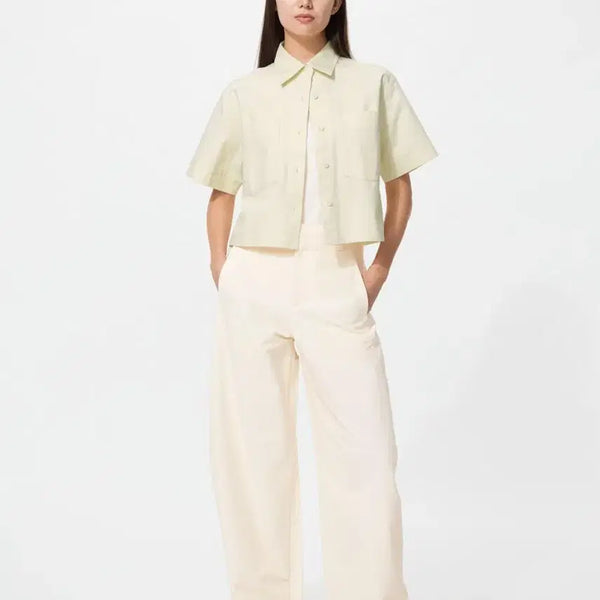 [BUNJANG] Uniqlo Jersey Barrel Leg Pants XL Off White / 유니클로 저지배럴레그팬츠 XL 오프화이트