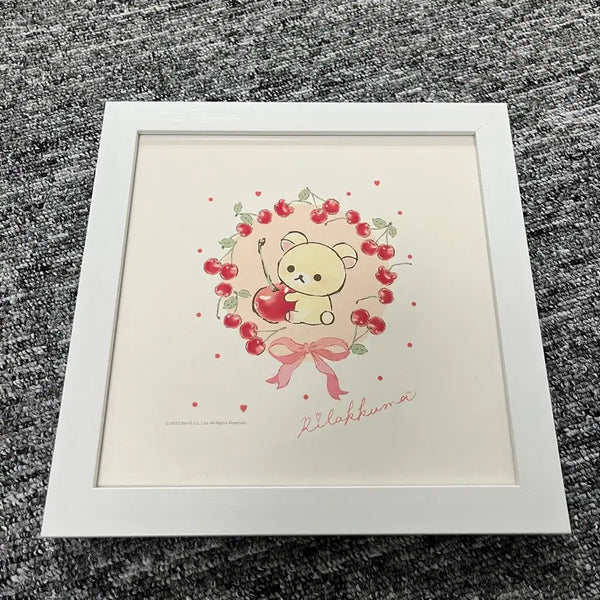 [BUNJANG] Rilakkuma Store Korilakkuma Cherry Frame Picture Frame / 리락쿠마스토어 코리락쿠마 체리 프레임 액자