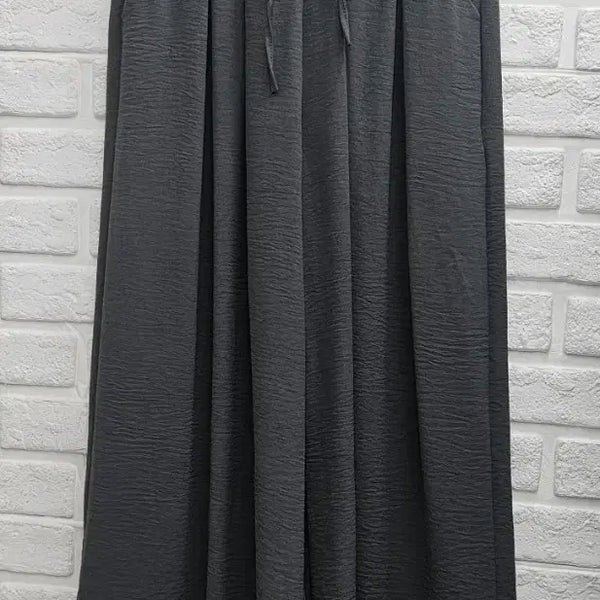 [BUNJANG] Charcoal Wide Banding Pants / A4442  차콜  와이드 밴딩 팬츠