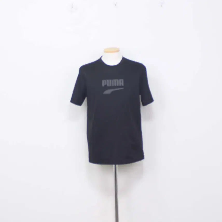 [BUNJANG] Puma Men's Functional Round Neck Short Sleeve T-Shirt Black M / [정품] 푸마 남성 기능성 라운드 반팔 티셔츠 블랙 M 정인샵