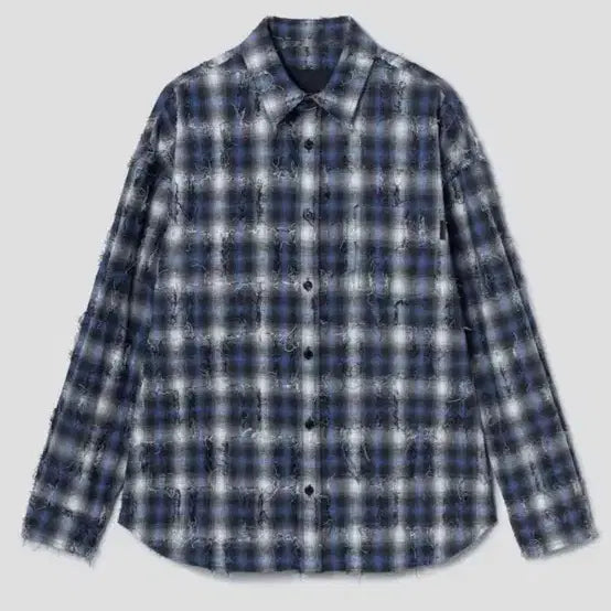 [BUNJANG] Juun.J Grid Blue Shirt / [46] 준지 그리드 블루 셔츠 팝니다. 새상품급