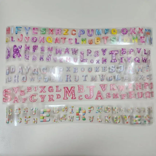[BUNJANG] Bundle Set of 6 Types Alphabet Kiss Cut Stickers / 일괄)다꾸 알파벳 키스컷 6종