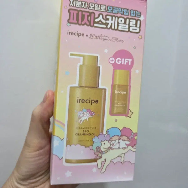 [BUNJANG] Airre Fée Little Twin Stars Ceramide Cleansing Oil with Hair Pins / 아이레시피 리틀트윈스타 세라마이드 클렌징 오일