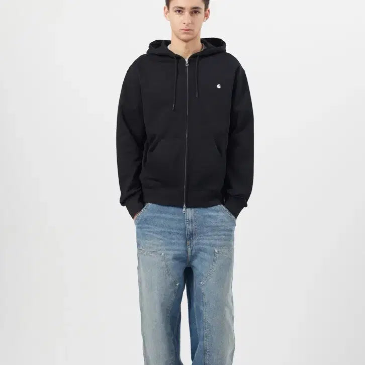 [BUNJANG] Carhartt WIP Madison Hood Black Zip-Up Hoodie XXL / 칼하트wip 메디슨 후드 블랙 집업 xxl