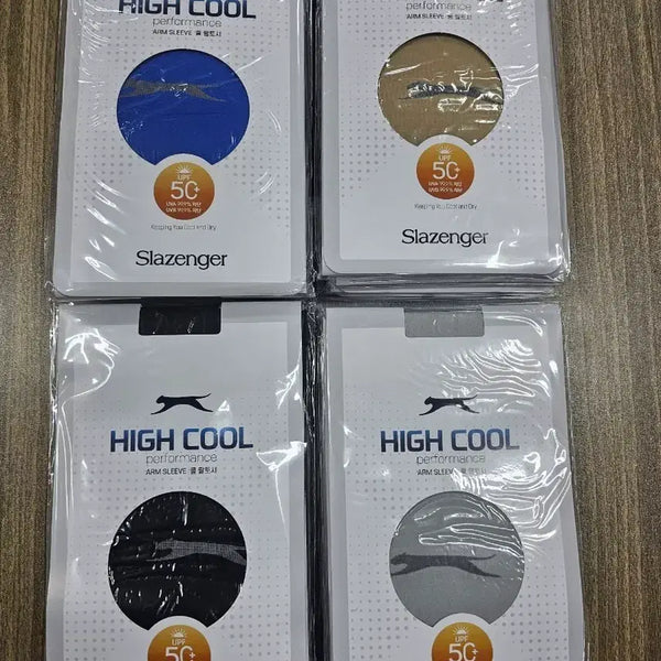 [BUNJANG] Slazenger Cool Arm Sleeves (5-Pack) / Slazenger 쿨 팔토시 5개 (블루/살색/블랙/회색/흰색)