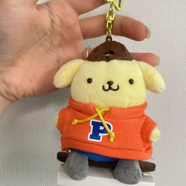 [BUNJANG] Sanrio Skateboard Series Pompompurin Mascot Plush Keychain / (새상품) 산리오 스케이트보드 시리즈 폼폼푸린 마스코트 인형 키링