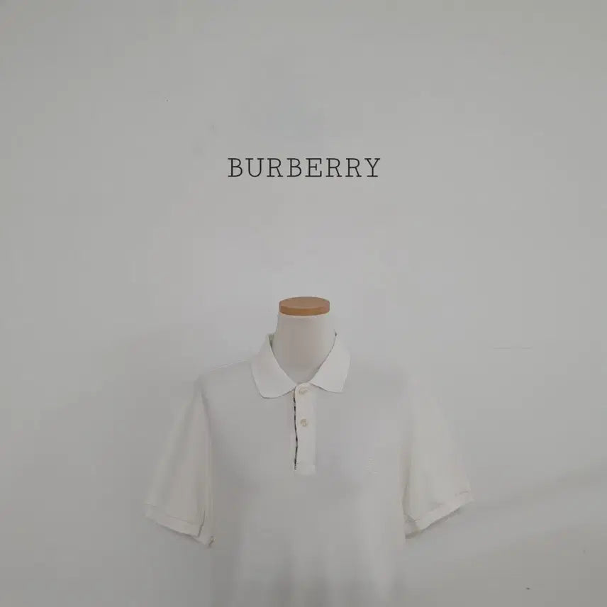 [BUNJANG] Burberry Brit White Short Sleeve Polo Shirt / No.26071401 버버리 브릿 화이트 반팔 카라티 폴로티