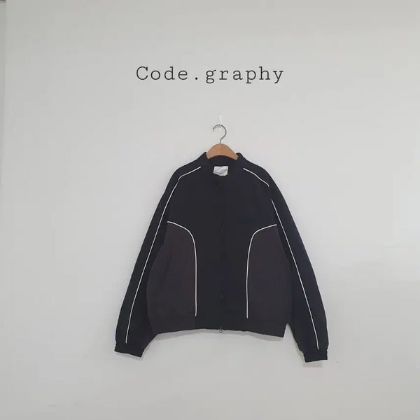 [BUNJANG] Code Grafi Black Track Jacket Windbreaker Jumper / 세일)No.26051310 코드그라피 블랙 트랙 자켓 바람막이 점퍼