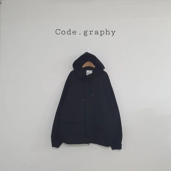 [BUNJANG] Codegraphy Hooded Short Field Jacket Windbreaker Jumper / 세일)No.26051311 코드그라피 후드 숏야상 자켓 바람막이 점퍼