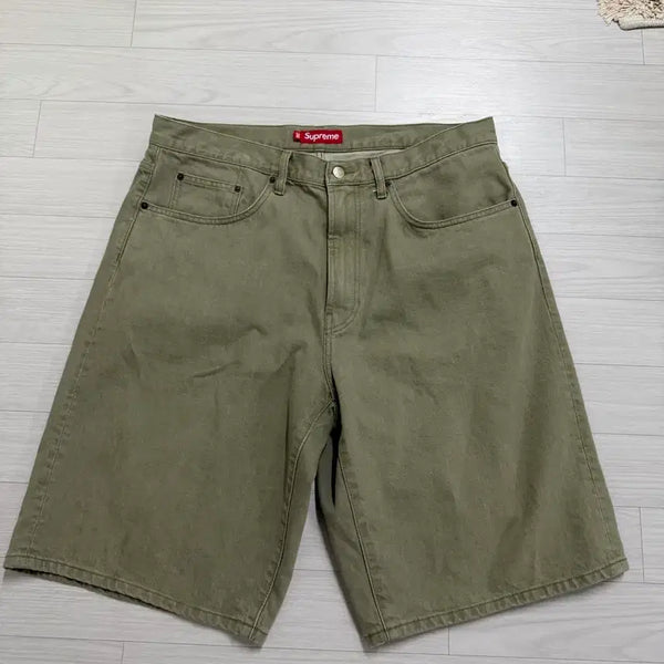[BUNJANG] Supreme Baggy Shorts Khaki 36 / Supreme 슈프림 배기 쇼츠 카키색상 36사이즈