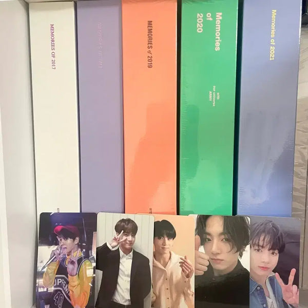 [BUNJANG] BTS Memories DVD Jungkook Photocard Set (2017-2021) / 방탄 메모리즈 디비디 정국 포카 딥디 bts dvd jk 17 18 19