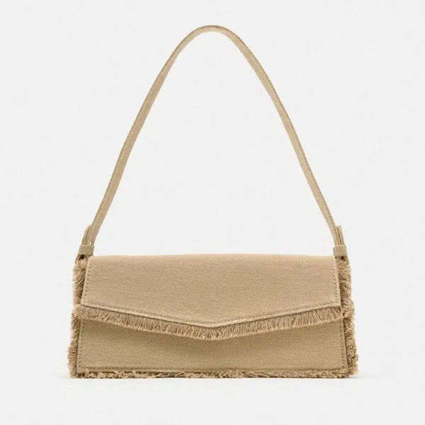 [BUNJANG] ZARA Fabric Tassel Shoulder Bag / <ZARA> 패브릭 태슬 숄더백