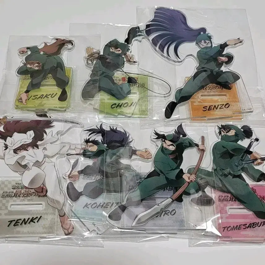 [BUNJANG] Nintama Nendoroid Rantarou 6th Graders + Tenki Acrylic Stand Set (7 Types, Sealed) / 닌타마 도최군 6닌+텐키 아크릴 스탠드 7종 미개봉 판매