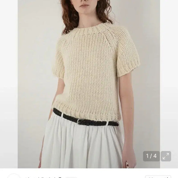 [BUNJANG] WITHOUT SUMMER Mohair Half Knit Ivory / (새상품)위드아웃썸머 모헤어 하프 니트 아이보리