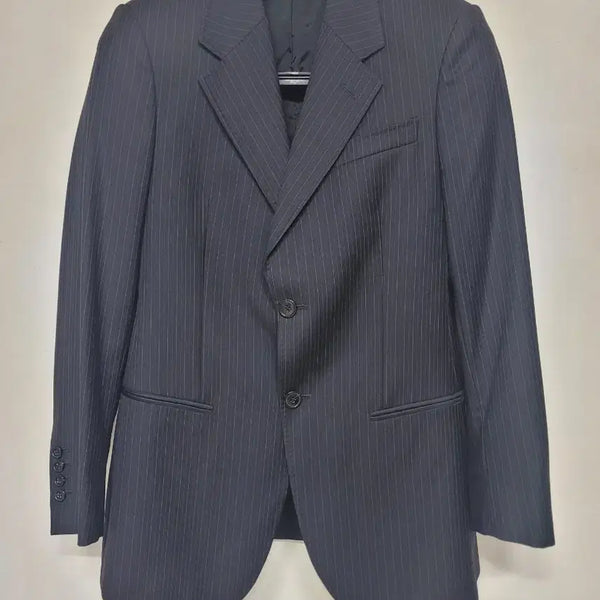 [BUNJANG] Emporio Armani Navy Stripe Suit Set - Size 48 / 엠포리오 아르마니 네이비 스트라이프 정장 세트 48