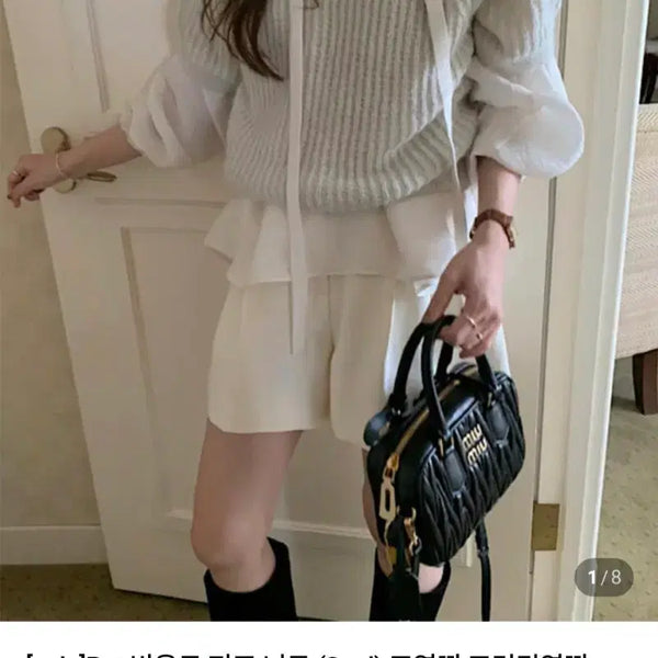 [BUNJANG] Pretty Young Thing Beyond Puff Knit Light Gray / (새상품)프리티영띵 비욘드 퍼프니트 연그레이