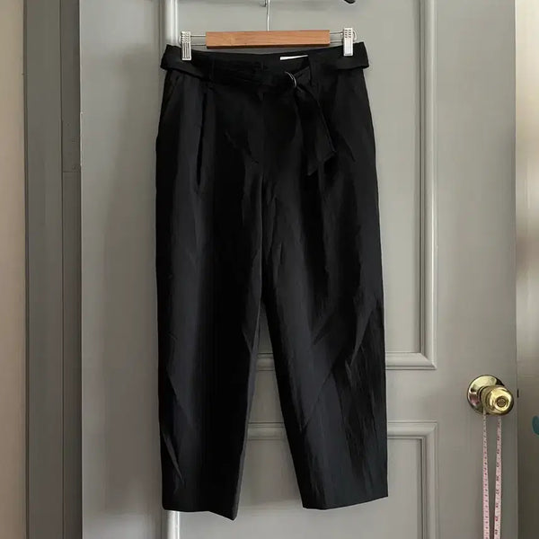 [BUNJANG] SJSJ Belted Trousers Black Size 64/94 / SJSJ 벨트 팬츠 호칭 64.94사이즈