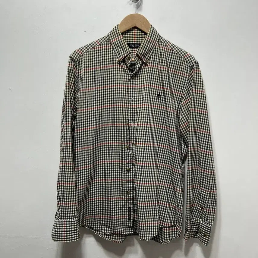 [BUNJANG] Beanpole Check Long Sleeve Shirt Size 100 / 빈폴 체크 긴팔 셔츠 남방 100사이즈