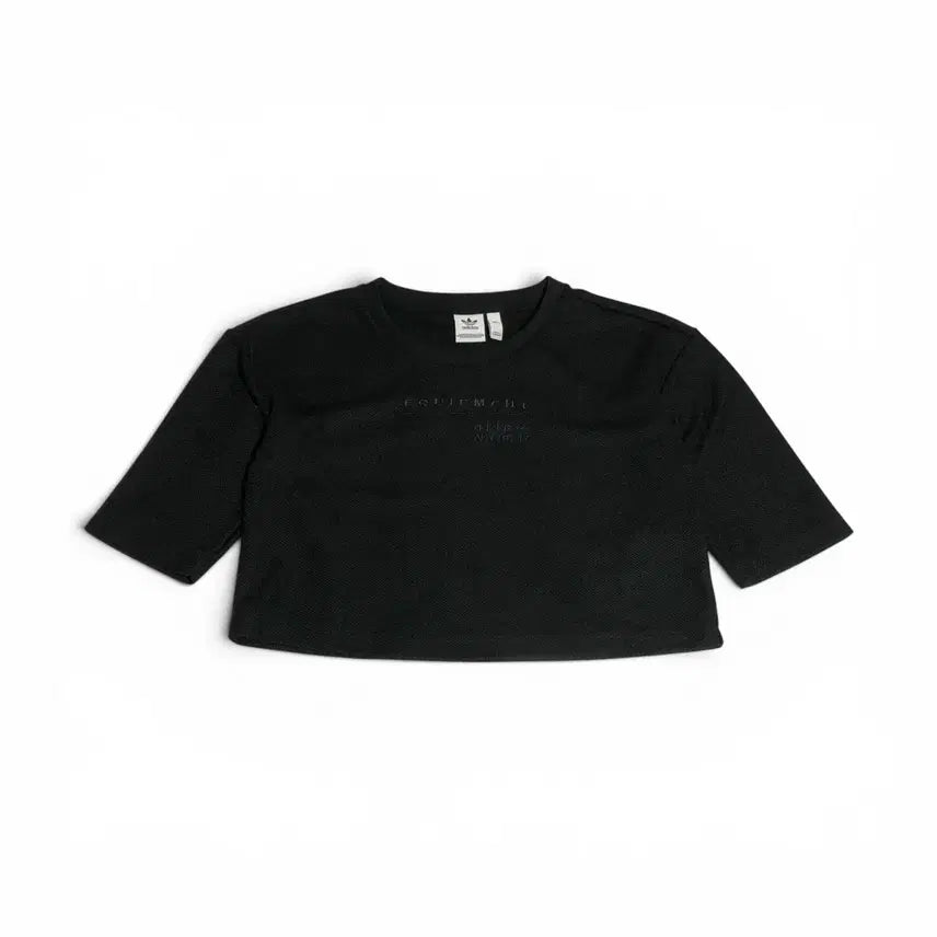 [BUNJANG] Adidas Cropped Short Sleeve T-Shirt Black / 아디다스 크롭 반팔 티셔츠 블랙 85